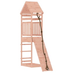 vidaXL Parque infantil con pared de escalada madera maciza Douglas