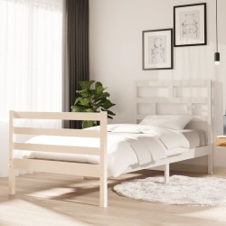 vidaXL Estructura de cama madera maciza de pino 90x200 cm