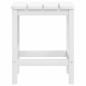 vidaXL Silla de jardín Adirondack con reposapiés y mesa HDPE blanco vidaXL Silla de jardín Adirondack con reposapiés y mesa HDPE blanco