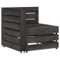 vidaXL Set de muebles de jardín 5 pzas madera de pino impregnada gris