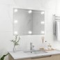 vidaXL Espejo de pared sin marco con luces LED rectangular de vidrio vidaXL Espejo de pared sin marco con luces LED rectangular de vidrio