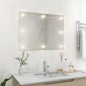 vidaXL Espejo de pared sin marco con luces LED rectangular de vidrio vidaXL Espejo de pared sin marco con luces LED rectangular de vidrio