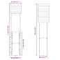 vidaXL Parque infantil de exterior madera maciza Douglas