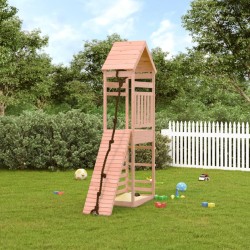 vidaXL Parque infantil con pared de escalada madera de abeto Douglas