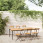 vidaXL Sillas de jardín plegables 6 uds madera maciza acacia y acero vidaXL Sillas de jardín plegables 6 uds madera maciza acacia y acero