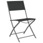 vidaXL Juego de comedor de jardín 7 piezas con cojines gris y negro vidaXL Juego de comedor de jardín 7 piezas con cojines gris y negro