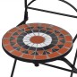 vidaXL Set mesa y sillas de jardín 3 pzas mosaico terracota y blanco vidaXL Set mesa y sillas de jardín 3 pzas mosaico terracota y blanco