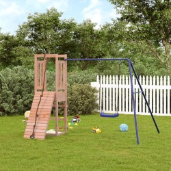 vidaXL Parque infantil de exterior madera maciza Douglas