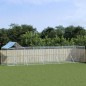 vidaXL Perrera de exterior con techo acero galvanizado plata 10x2x2,5m vidaXL Perrera de exterior con techo acero galvanizado plata 10x2x2,5m
