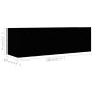 vidaXL Set de muebles de salón TV 2 pzas madera de ingeniería negro vidaXL Set de muebles de salón TV 2 pzas madera de ingeniería negro