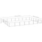 vidaXL Perrera plateada 35 m² acero vidaXL Perrera plateada 35 m² acero