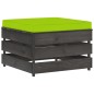vidaXL Muebles de jardín 5 piezas con cojines madera impregnada gris vidaXL Muebles de jardín 5 piezas con cojines madera impregnada gris