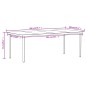 vidaXL Juego de comedor de jardín 9 piezas negro