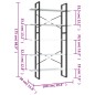 vidaXL Estantería de 5 niveles madera ingeniería blanca 100x30x175 cm