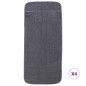 vidaXL Toallas de playa 4 uds tela gris antracita 400 g/m² 60x135 cm vidaXL Toallas de playa 4 uds tela gris antracita 400 g/m² 60x135 cm