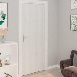 vidaXL Láminas autoadhesivas puertas 4 uds PVC madera blanca 210x90cm 