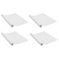 vidaXL Láminas autoadhesivas puertas 4 uds PVC madera blanca 210x90cm vidaXL Láminas autoadhesivas puertas 4 uds PVC madera blanca 210x90cm