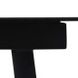 vidaXL Set de comedor de jardín 7 pzas cuerda de algodón y acero negro vidaXL Set de comedor de jardín 7 pzas cuerda de algodón y acero negro