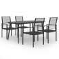 vidaXL Juego de comedor de jardín 5 piezas vidaXL Juego de comedor de jardín 5 piezas