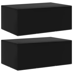 vidaXL Fundas de muebles de jardín 2 uds 12 ojales 225x143x90 cm