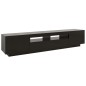 vidaXL Mueble para TV con luces LED negro 200x35x40 cm vidaXL Mueble para TV con luces LED negro 200x35x40 cm