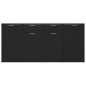 vidaXL Aparador de madera de ingeniería negro 160x36x75 cm vidaXL Aparador de madera de ingeniería negro 160x36x75 cm