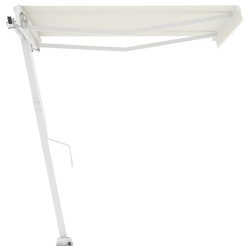 vidaXL Toldo de pie automático crema 350x250 cm