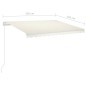 vidaXL Toldo retráctil automático con postes crema 3,5x2,5 m vidaXL Toldo retráctil automático con postes crema 3,5x2,5 m