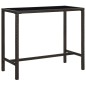 vidaXL Set de bar de jardín 7 piezas ratán sintético marrón vidaXL Set de bar de jardín 7 piezas ratán sintético marrón
