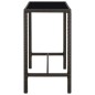 vidaXL Set de bar de jardín 7 piezas ratán sintético marrón vidaXL Set de bar de jardín 7 piezas ratán sintético marrón