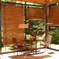 vidaXL Juego de comedor para jardín de 3 piezas marrón vidaXL Juego de comedor para jardín de 3 piezas marrón