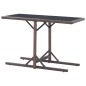 vidaXL Juego de comedor para jardín de 3 piezas marrón vidaXL Juego de comedor para jardín de 3 piezas marrón