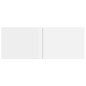 vidaXL Muebles TV 4 uds madera contrachapada blanco brillo 80x30x30 cm