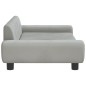 vidaXL Sofá para niños de terciopelo gris claro 100x54x33 cm vidaXL Sofá para niños de terciopelo gris claro 100x54x33 cm