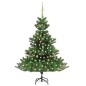 vidaXL Árbol de Navidad abeto Nordmann con LEDs y bolas verde 180 cm vidaXL Árbol de Navidad abeto Nordmann con LEDs y bolas verde 180 cm