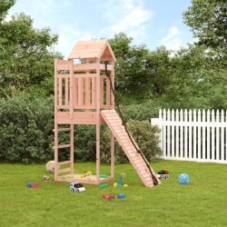 vidaXL Parque infantil con pared de escalada madera abeto Douglas
