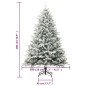 vidaXL Árbol de Navidad con LED, bolas y nieve flocada PVC y PE 180 cm vidaXL Árbol de Navidad con LED, bolas y nieve flocada PVC y PE 180 cm