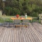 vidaXL Juego de comedor de jardín 7 pzas ratán sintético antracita vidaXL Juego de comedor de jardín 7 pzas ratán sintético antracita