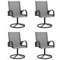vidaXL Juego de comedor de jardín 5 piezas textilene y acero vidaXL Juego de comedor de jardín 5 piezas textilene y acero