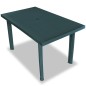 vidaXL Juego de comedor de jardín 5 piezas plástico verde