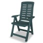 vidaXL Juego de comedor de jardín 5 piezas plástico verde