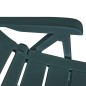 vidaXL Juego de comedor de jardín 5 piezas plástico verde
