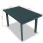 vidaXL Juego de comedor de jardín 5 piezas plástico verde