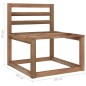 vidaXL Set de sofá de jardín de palets 3 pzas madera impregnada marrón vidaXL Set de sofá de jardín de palets 3 pzas madera impregnada marrón