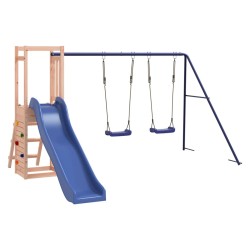 vidaXL Parque infantil de exterior madera maciza Douglas
