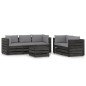 vidaXL Muebles de jardín 6 piezas con cojines madera impregnada gris vidaXL Muebles de jardín 6 piezas con cojines madera impregnada gris
