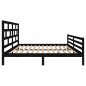 vidaXL Estructura de cama de madera maciza de pino negro 160x200 cm vidaXL Estructura de cama de madera maciza de pino negro 160x200 cm