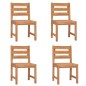 vidaXL Juego de comedor para jardín 5 piezas madera maciza de teca vidaXL Juego de comedor para jardín 5 piezas madera maciza de teca