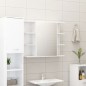 vidaXL Juego muebles de baño 3 pzas madera de ingeniería blanco brillo