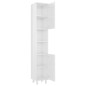 vidaXL Juego muebles de baño 3 pzas madera de ingeniería blanco brillo